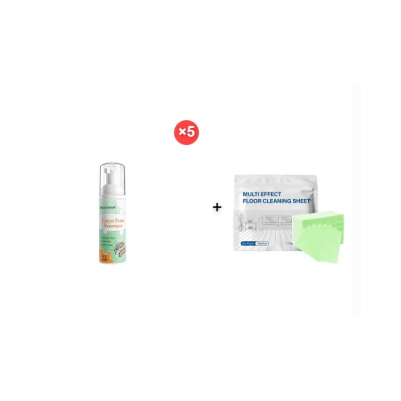 🔥Limited Time Promotion 50% OFF🔥AEXZR® Waterless Carpet Foam Stain Remover with Towel