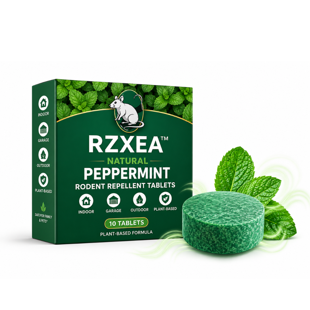 RZXEA™ Natürliche Pfefferminz-Tabletten zur Nagetierabwehr für Haus & Garage 🏡