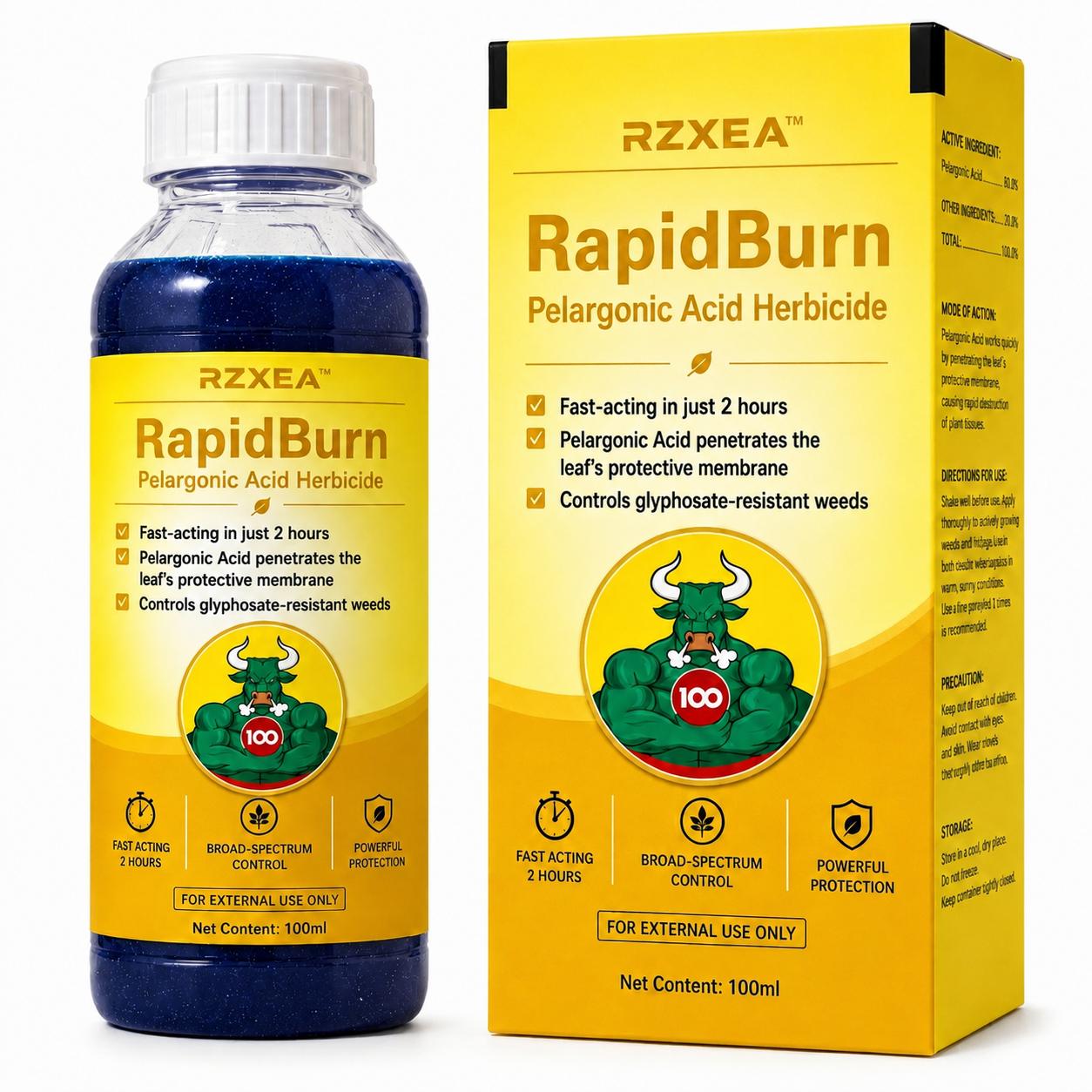 Limited Stock!!!! 🏆 New Upgrade | RZXEA™ RapidBurn Pelargonic Acid Herbicide
