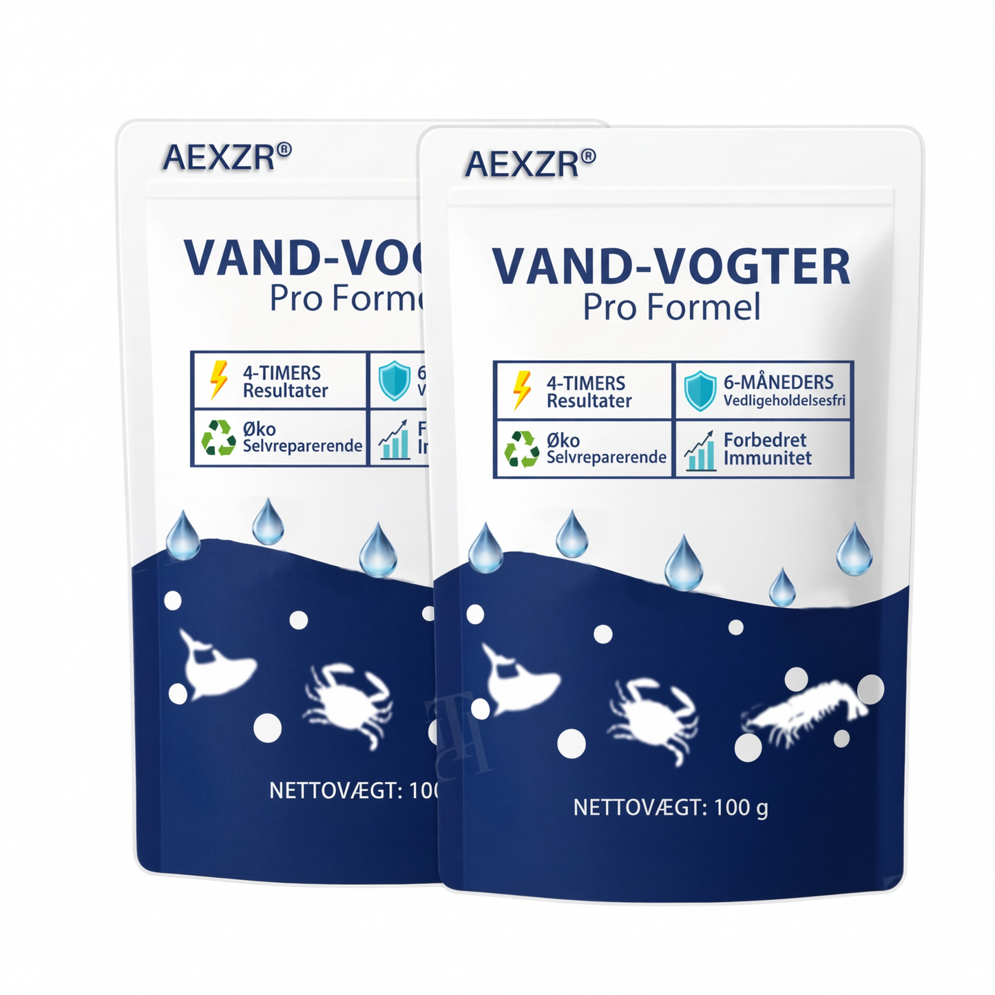 ✨ Fra grønt til rent natten over! | ⏱️ Krystalklart på 24 timer! | AEXZR® Aqua-Guardian Pro Formel