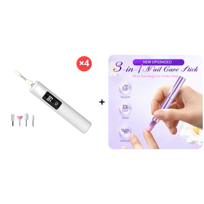 AEXZR®🥳2026 HOT SALE🥳💞50K+ SOLD!💅✨ 50% OFF! Professional Electric Nail Polisher – Smooths thick nails, 99-speed display. Multiple heads for shaping & buffing. Salon at home! 🌟💎