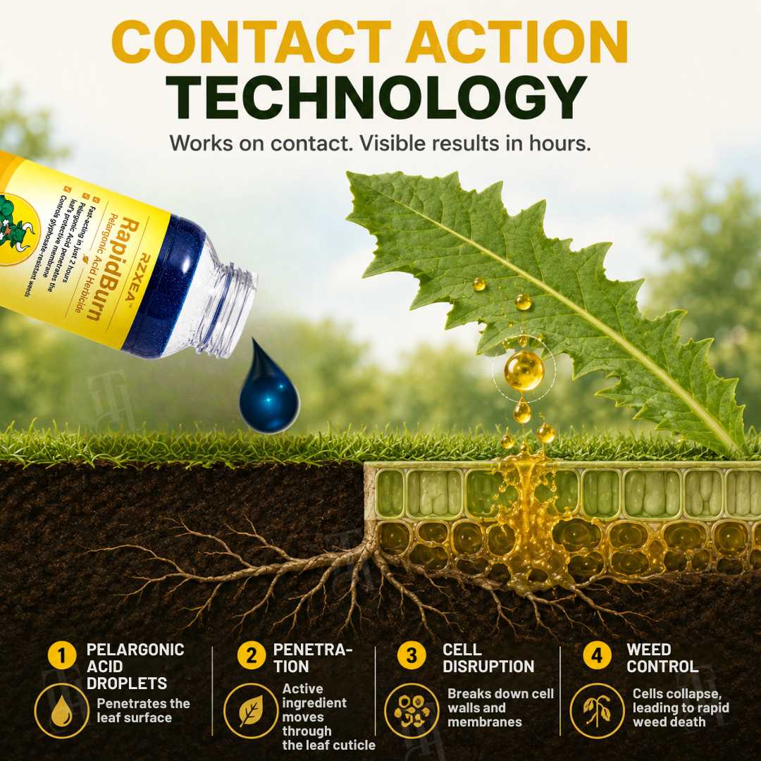 Limited Stock!!!! 🏆 New Upgrade | RZXEA™ RapidBurn Pelargonic Acid Herbicide