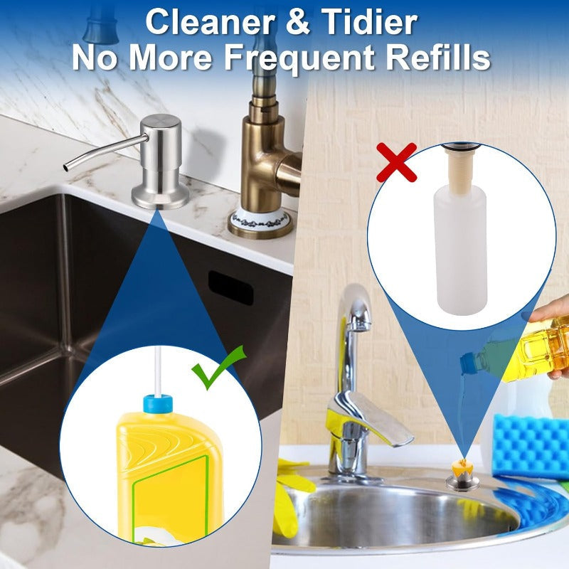 Limited Stock!!! AEXZR® Stainless Steel Built-In Soap Dispenser