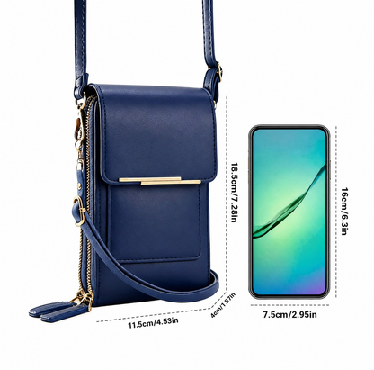 👜 📱AEXZR® Simple and elegant women's touchscreen crossbody phone wallet