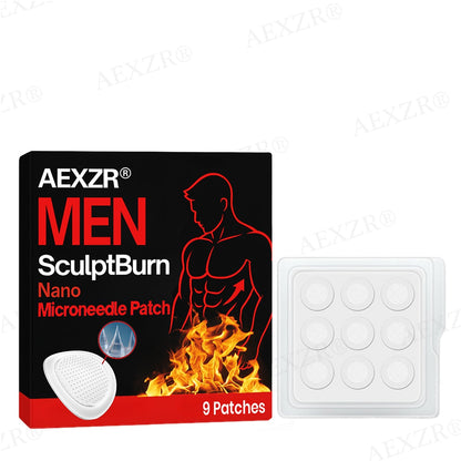 🏆AEXZR® Men SculptBurn Nano Microneedle Patch  – 💥Smart Fat-Burning & Body Sculpting Solution for Men🔥💪