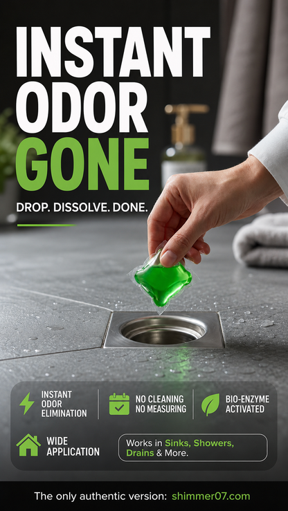 Limited Stock!!! 🥳2026 HOT SALE🥳💞AEXZR® 50K+ SOLD!｜Drain Deodorizer Pods – Bio‑enzyme formula neutralizes smells at the source. Instant fresh scent, no harsh chemicals. Say goodbye to embarrassing odours. 🚰✅