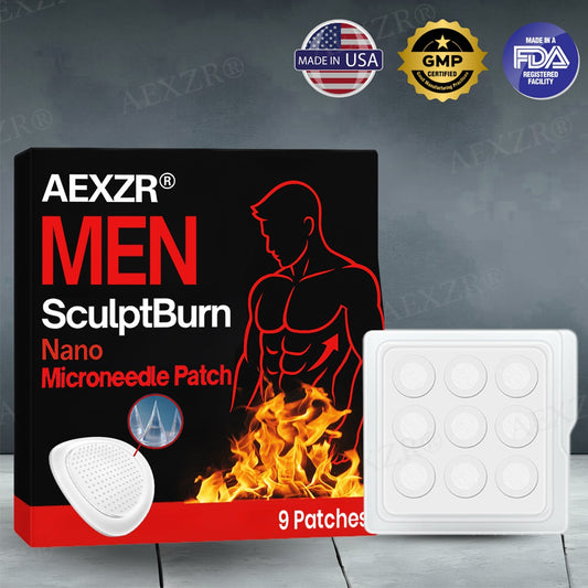🏆AEXZR® Men SculptBurn Nano Microneedle Patch  – 💥Smart Fat-Burning & Body Sculpting Solution for Men🔥💪