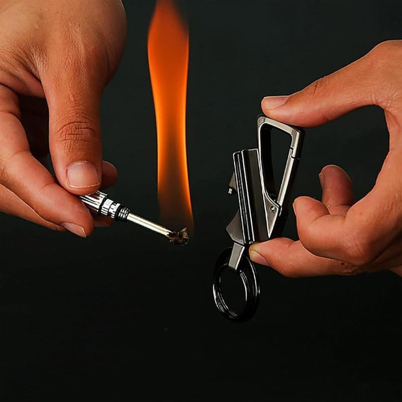 FlareGrip 3-in-1 Kerosene Match Keychain