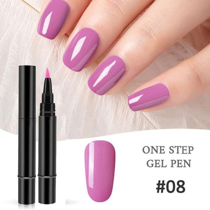 ⚡⚡⚡LAST 44 PCS LEFT!!! 💅 Limited Time Buy 1 Get 1 Free - $ 19.99! ✨One Step Nail Gel Pen🎨Free handheld mini UV nail lamp💡