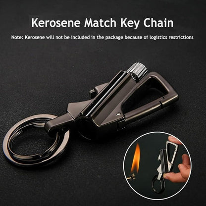 FlareGrip 3-in-1 Kerosene Match Keychain