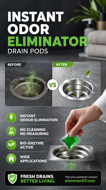 Limited Stock!!! 🥳2026 HOT SALE🥳💞AEXZR® 50K+ SOLD!｜Drain Deodorizer Pods – Bio‑enzyme formula neutralizes smells at the source. Instant fresh scent, no harsh chemicals. Say goodbye to embarrassing odours. 🚰✅