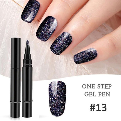 ⚡⚡⚡LAST 44 PCS LEFT!!! 💅 Limited Time Buy 1 Get 1 Free - $ 19.99! ✨One Step Nail Gel Pen🎨Free handheld mini UV nail lamp💡