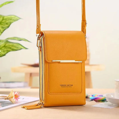 👜 📱AEXZR® Simple and elegant women's touchscreen crossbody phone wallet