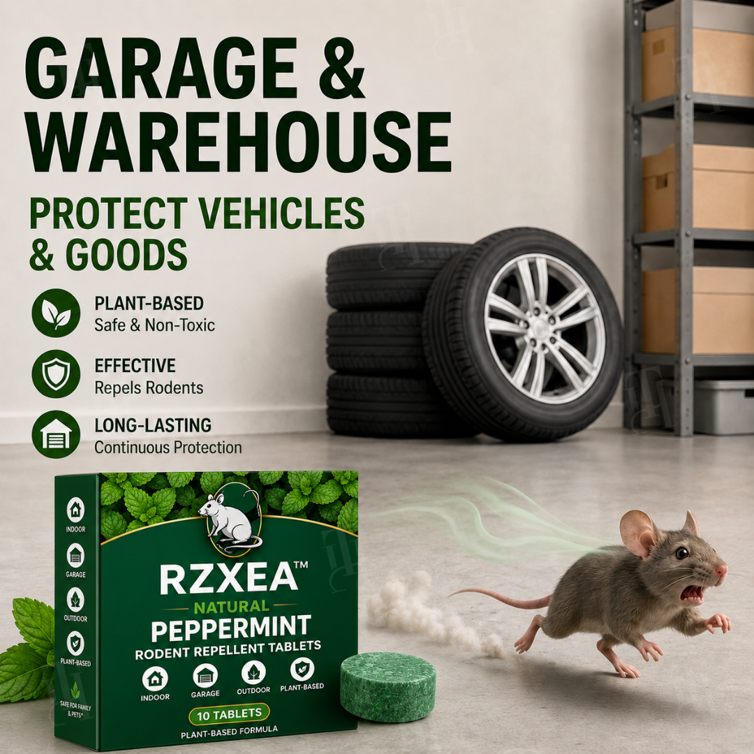 RZXEA™ Natürliche Pfefferminz-Tabletten zur Nagetierabwehr für Haus & Garage 🏡