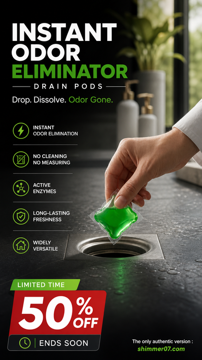 Limited Stock!!! 🥳2026 HOT SALE🥳💞AEXZR® 50K+ SOLD!｜Drain Deodorizer Pods – Bio‑enzyme formula neutralizes smells at the source. Instant fresh scent, no harsh chemicals. Say goodbye to embarrassing odours. 🚰✅