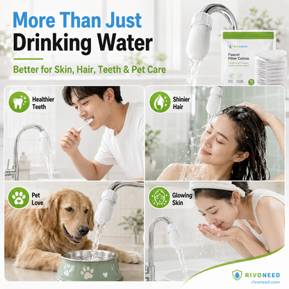 ⏰60%OFF⚡50K+ SOLD!💥AEXZR® Anti-Splash Kitchen Faucet Cotton Filter for Sediment & Rust Removal
