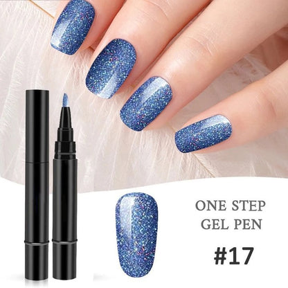⚡⚡⚡LAST 44 PCS LEFT!!! 💅 Limited Time Buy 1 Get 1 Free - $ 19.99! ✨One Step Nail Gel Pen🎨Free handheld mini UV nail lamp💡