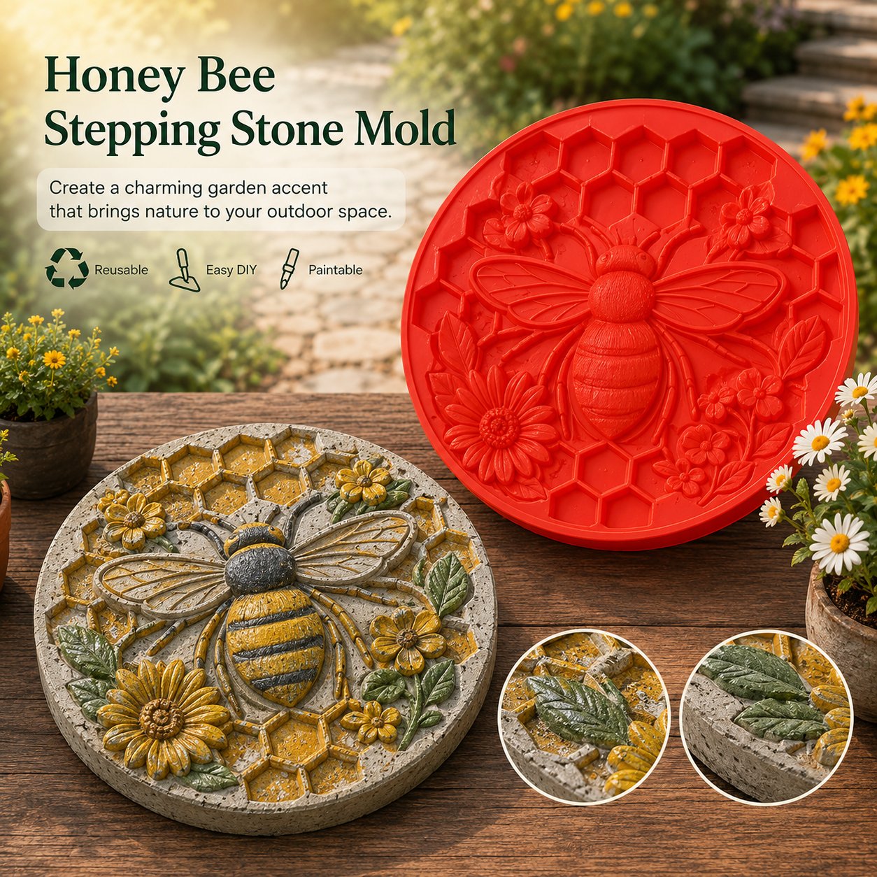 AEXZR® 💥 LAST DAY 49% OFF - 🌻 Reusable Garden Art Mold – Make Your Garden Truly One of a Kind (📦Buy 2 Free Shipping)