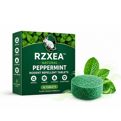 RZXEA™ Natürliche Pfefferminz-Tabletten zur Nagetierabwehr für Haus & Garage 🏡