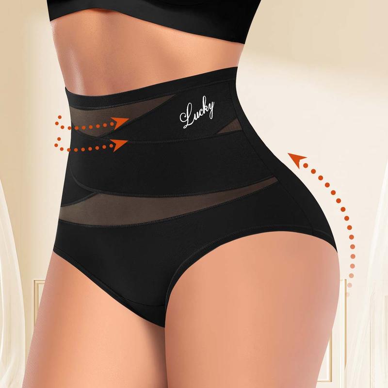 Sfrcord® Plus-Size High-Waist Cross Tummy Control Panties