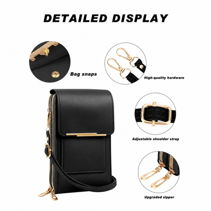 👜 📱AEXZR® Simple and elegant women's touchscreen crossbody phone wallet