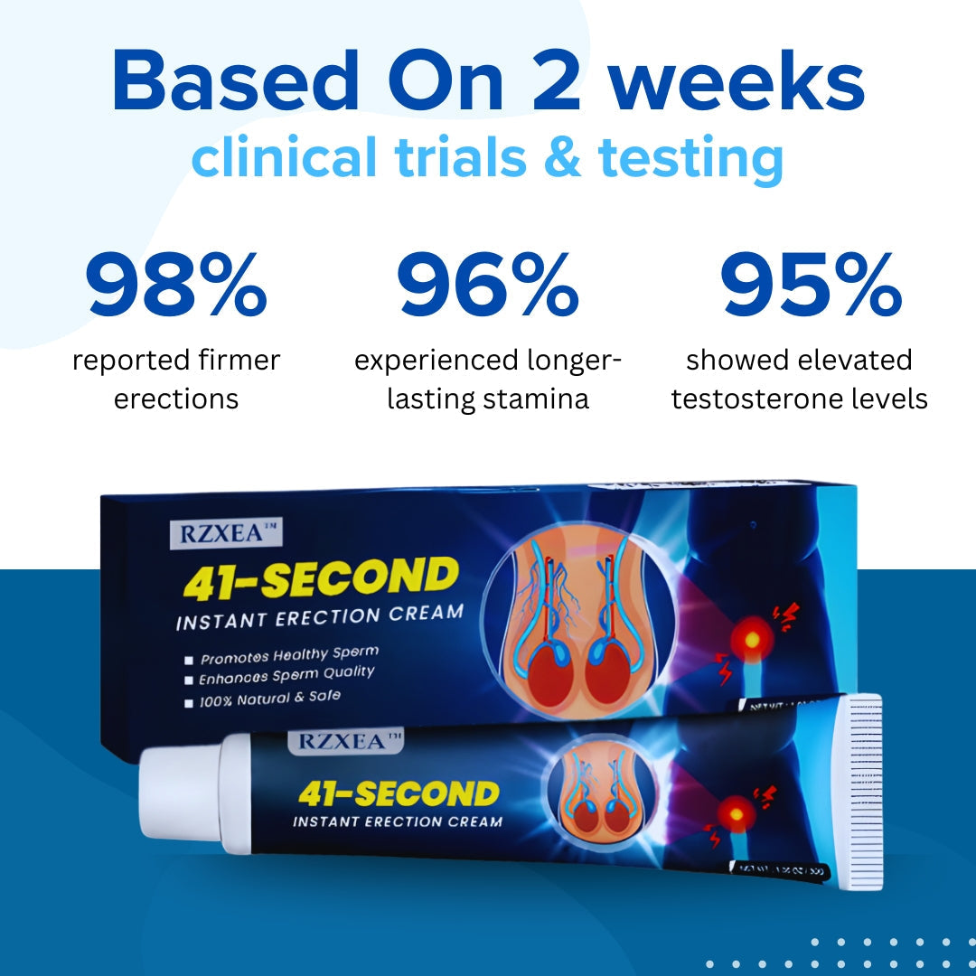 🏆RZXEA™ 41-Second Instant Erection Cream - 💪Reclaim Your Peak Confidence & Control ⚡