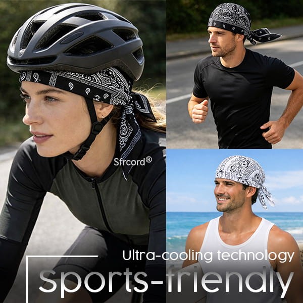 Limited Stock!!! Sfrcord® Outdoor Paisley Cooling Headscarf Cap