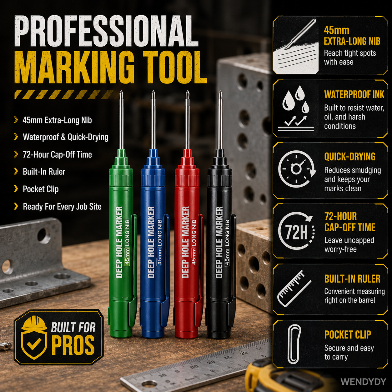 Limited Stock!!! 📢📢50% OFF !! ⏰AEXZR® Deep Hole Marker with 45mm Long Nib