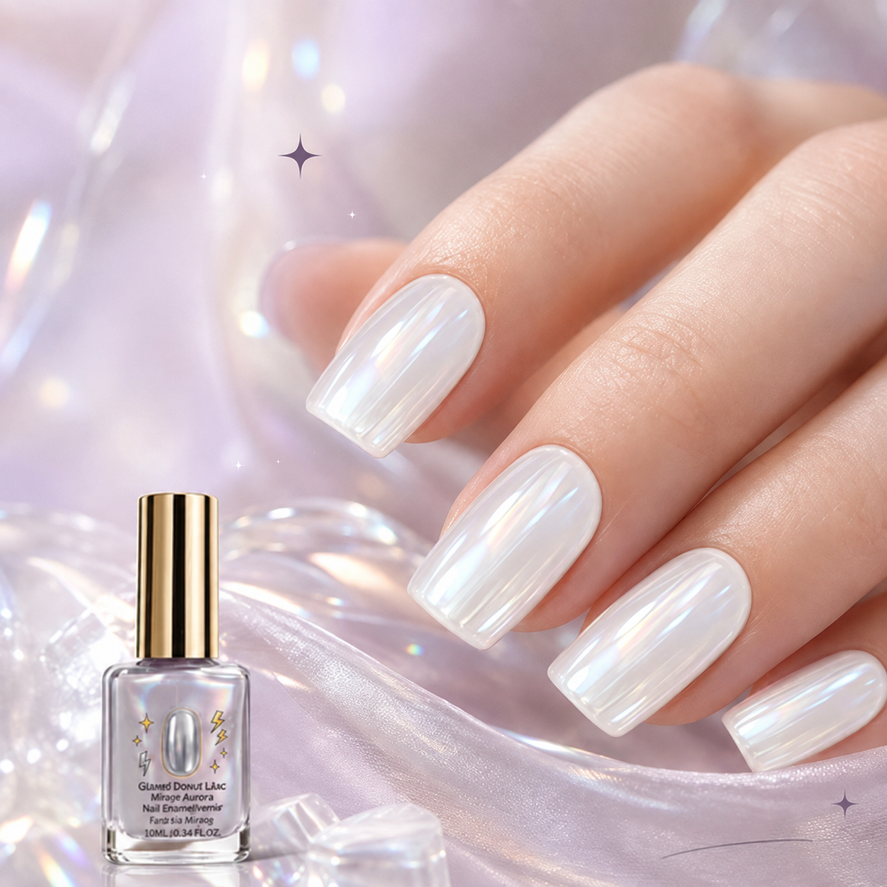 Limited Stock!!! AEXZR®🔥Last Day Buy 1 Get 1 Free $ 9.99 Each🔥💜✨Lilac Glossy Mirror Nail Strengthener
