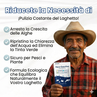 ✨ Da Verde a Trasparente in una Notte! ⏱️ Limpidezza Cristallina in 24 Ore! AEXZR® Aqua-Guardian Pro Formula
