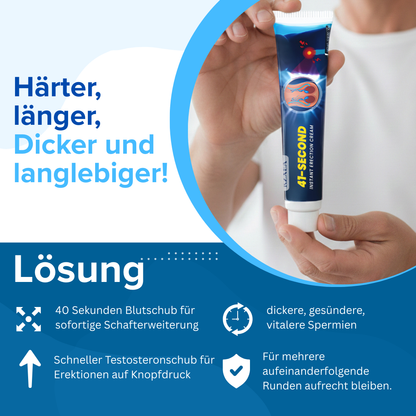 Nur noch 10 Plätze zum Sonderpreis!RZXEA™ 41-Sekunden-Creme für sofortige Erektion 🚀 🚀In 41 s einsatzbereit – 4 h Vollgas