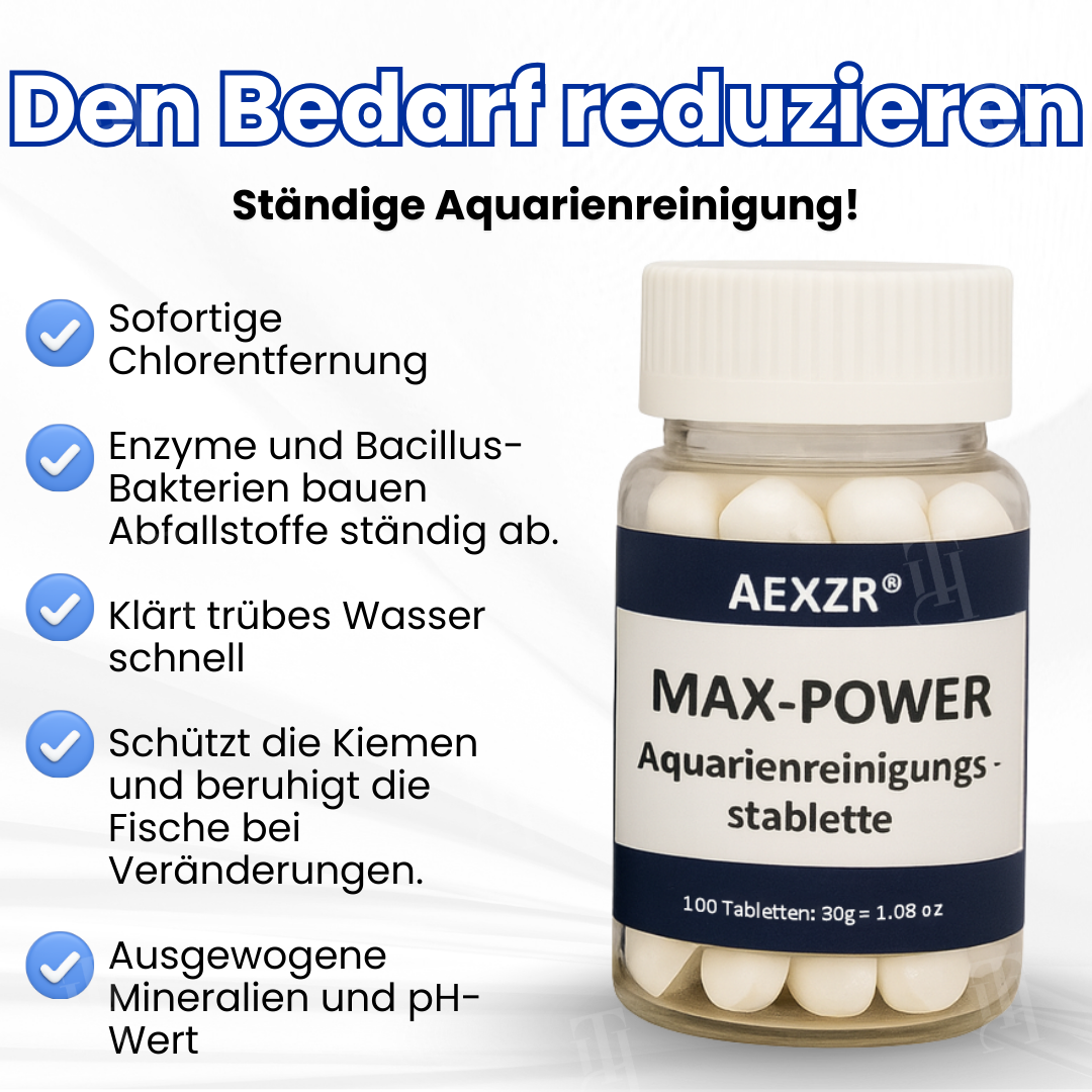 AEXZR® Max-Power Aquarienreinigungstablette