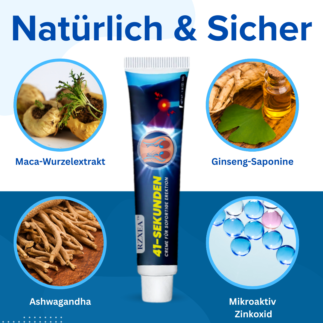 Nur noch 10 Plätze zum Sonderpreis!RZXEA™ 41-Sekunden-Creme für sofortige Erektion 🚀 🚀In 41 s einsatzbereit – 4 h Vollgas
