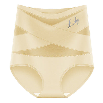Sfrcord® Plus-Size High-Waist Cross Tummy Control Panties