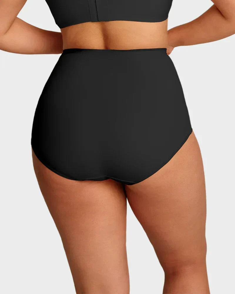 Sfrcord® Plus-Size High-Waist Cross Tummy Control Panties