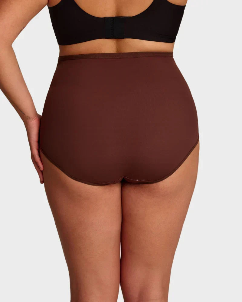 Sfrcord® Plus-Size High-Waist Cross Tummy Control Panties