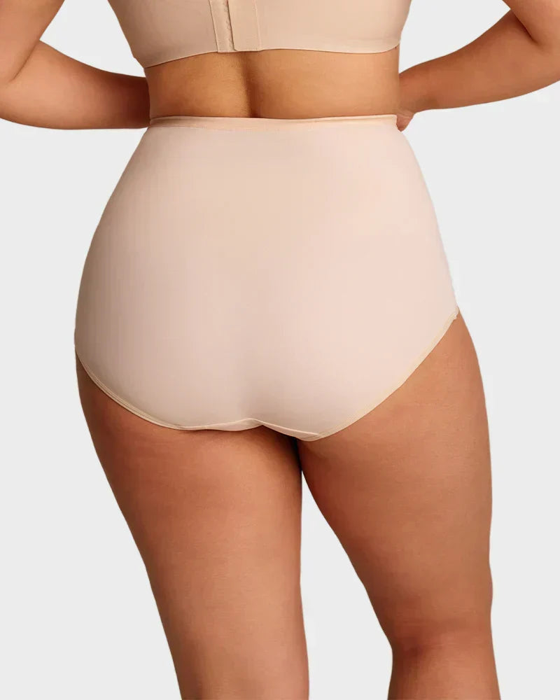 Sfrcord® Plus-Size High-Waist Cross Tummy Control Panties