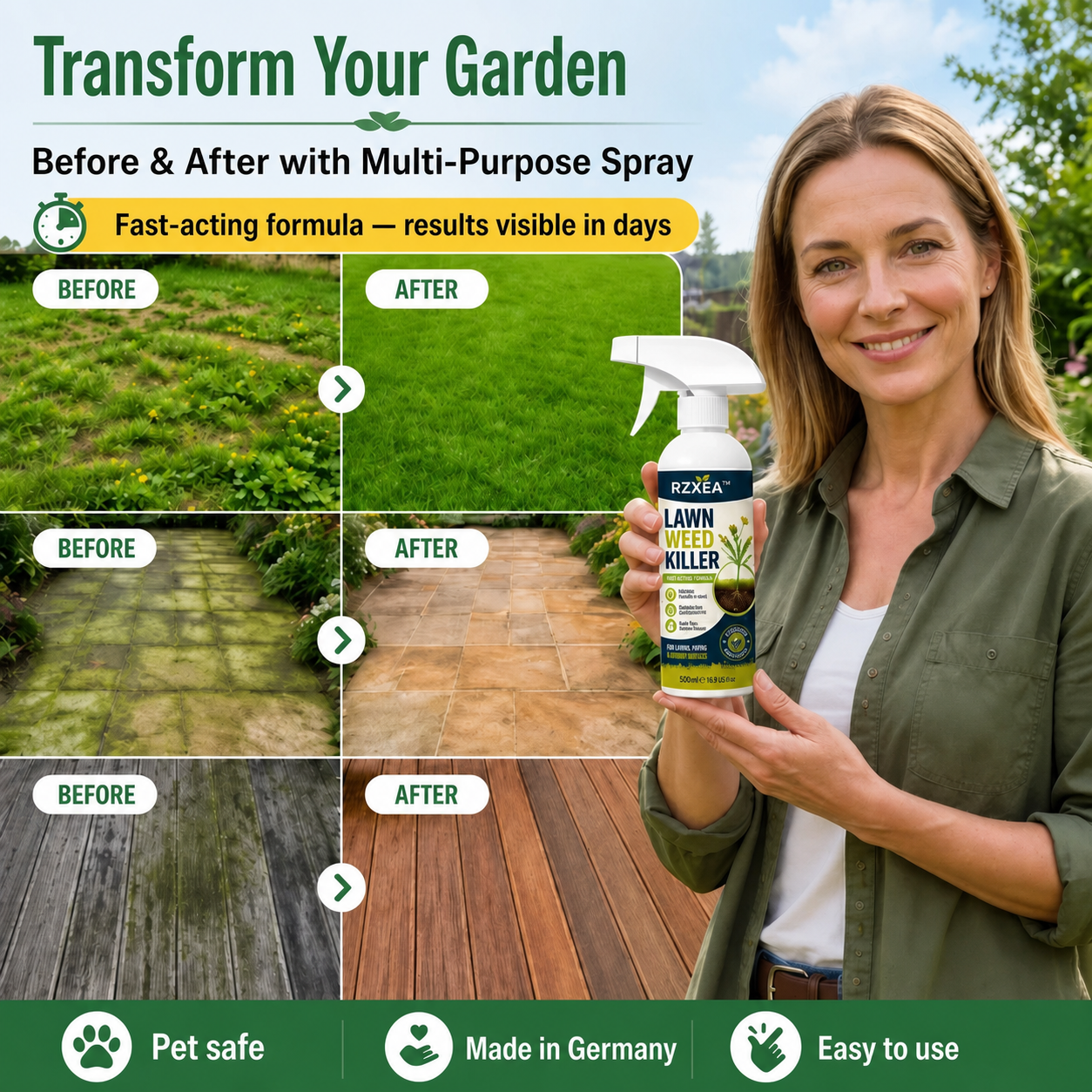 Limited Stock!!! AEXZR®⚡ [Easy and stress-free weeding in the garden] Herbicide for domestic use