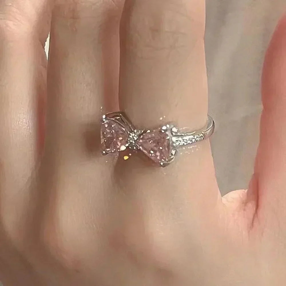 CZTICLE® Modischer, verstellbarer Ring mit Schleife