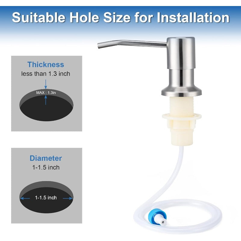 Limited Stock!!! AEXZR® Stainless Steel Built-In Soap Dispenser