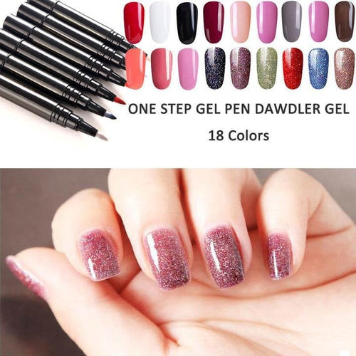⚡⚡⚡LAST 44 PCS LEFT!!! 💅 Limited Time Buy 1 Get 1 Free - $ 19.99! ✨One Step Nail Gel Pen🎨Free handheld mini UV nail lamp💡