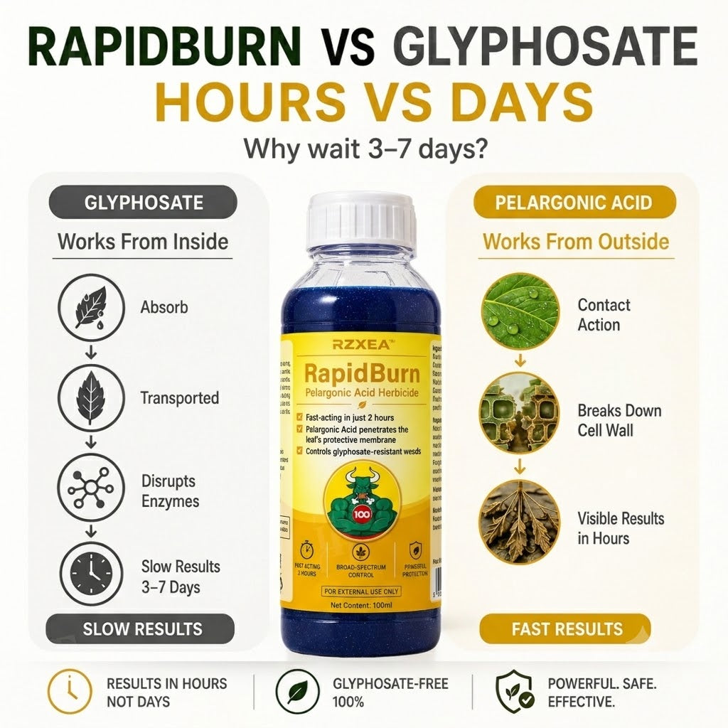 Limited Stock!!!! 🏆 New Upgrade | RZXEA™ RapidBurn Pelargonic Acid Herbicide