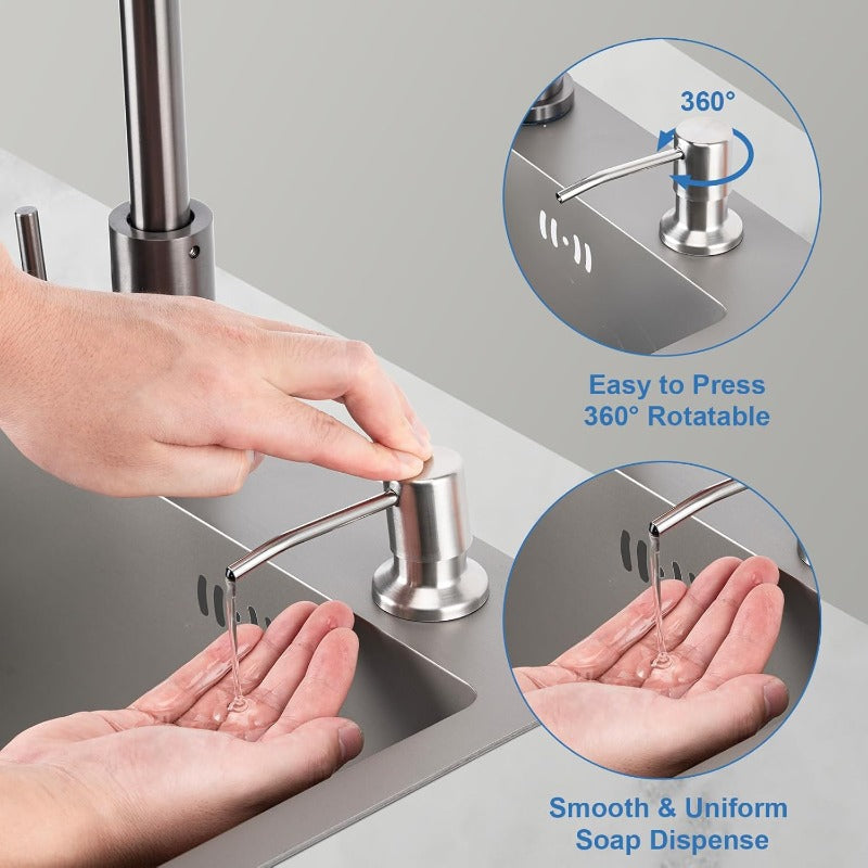 Limited Stock!!! AEXZR® Stainless Steel Built-In Soap Dispenser