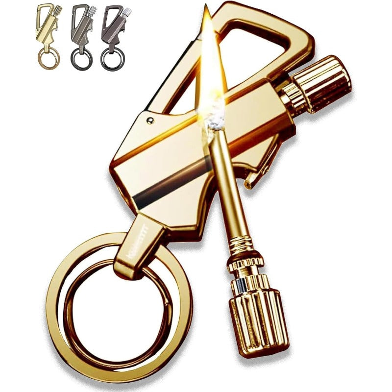 FlareGrip 3-in-1 Kerosene Match Keychain