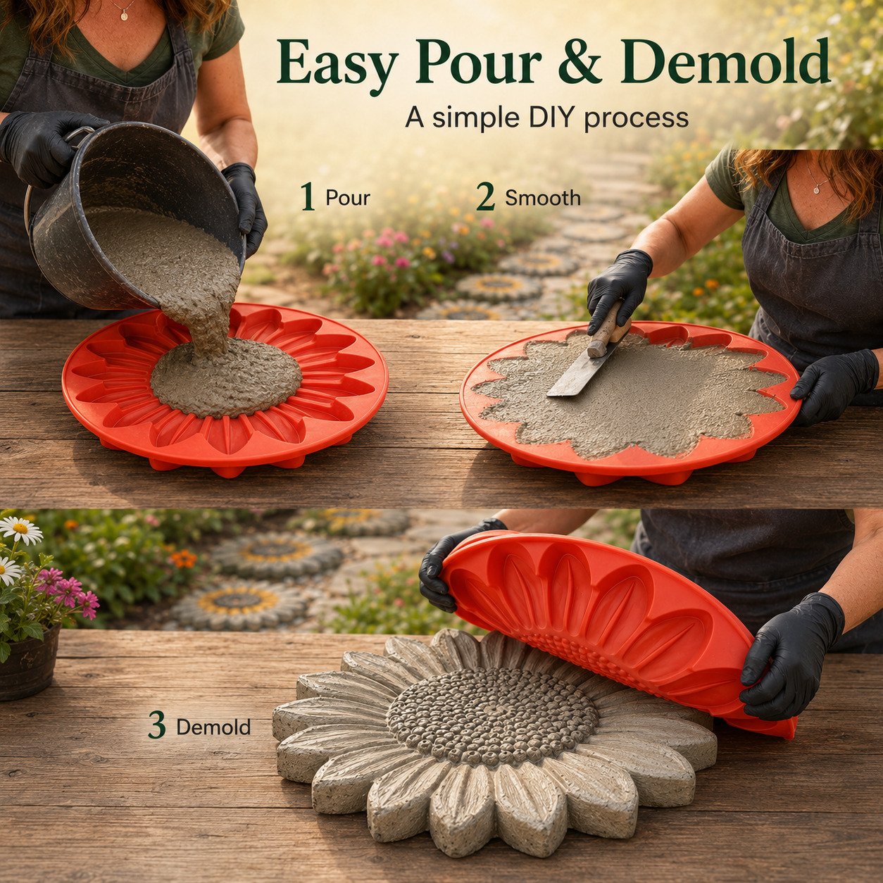 AEXZR® 💥 LAST DAY 49% OFF - 🌻 Reusable Garden Art Mold – Make Your Garden Truly One of a Kind (📦Buy 2 Free Shipping)