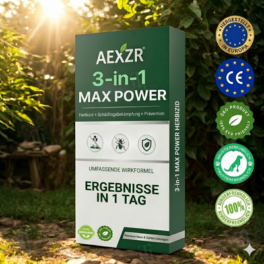 ⚡ Sichtbare Ergebnisse in 24 Std. | 🐾 100% sicher für Haustiere & Kinder | AEXZR® 3-in-1 Max Power Herbizid