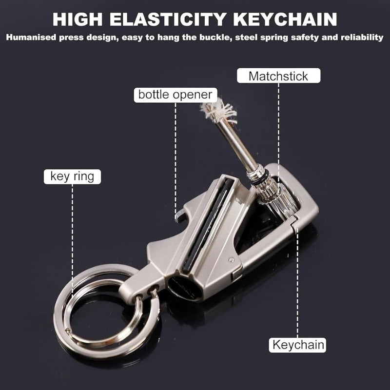 FlareGrip 3-in-1 Kerosene Match Keychain
