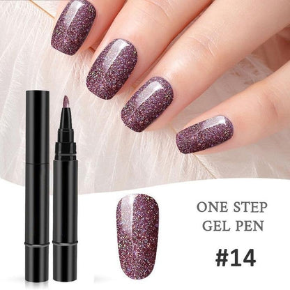 ⚡⚡⚡LAST 44 PCS LEFT!!! 💅 Limited Time Buy 1 Get 1 Free - $ 19.99! ✨One Step Nail Gel Pen🎨Free handheld mini UV nail lamp💡