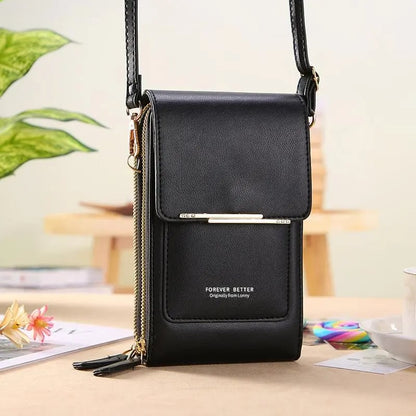 👜 📱AEXZR® Simple and elegant women's touchscreen crossbody phone wallet