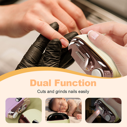 💗LAST DAY SALE 49% OFF⚡50K+ SOLD💕🌟AEXZR® 2-in-1 Safe Electric Nail Clipper